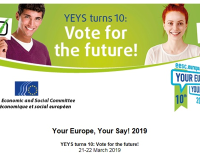 Eleccions europees 2019: la joventut europea s'expressa en «LA TEVA EUROPA, LA TEVA VEU!»